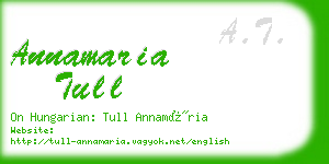 annamaria tull business card